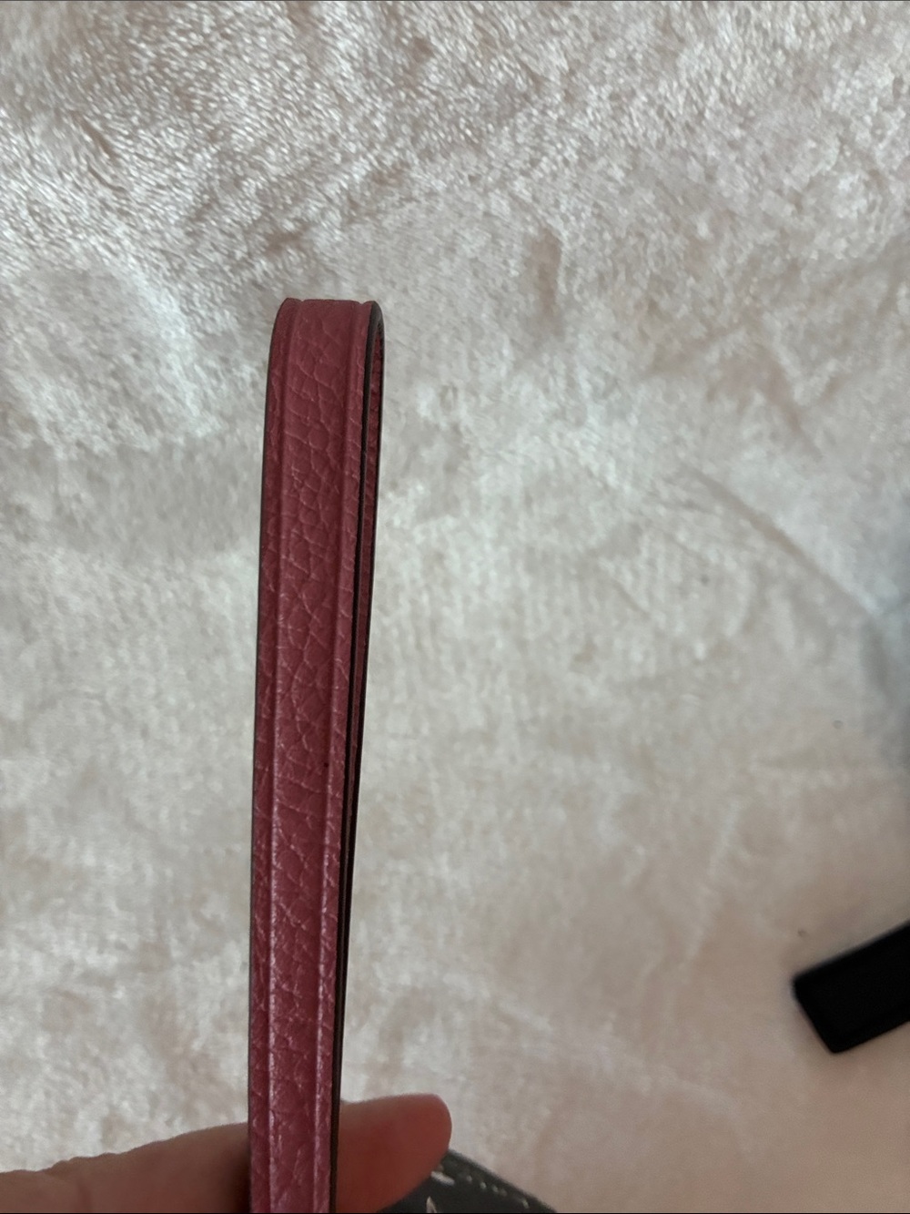 kate spade pebbled leather wristlet in dusty rose with gold logo - Picture 5 of 7